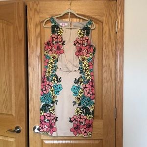9 & Co. Floral Dress with Belt
